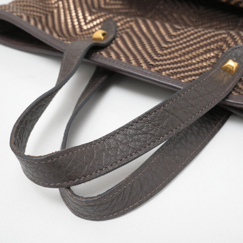 HERMES Tote Bag leather Brown Kaba Chennai PM