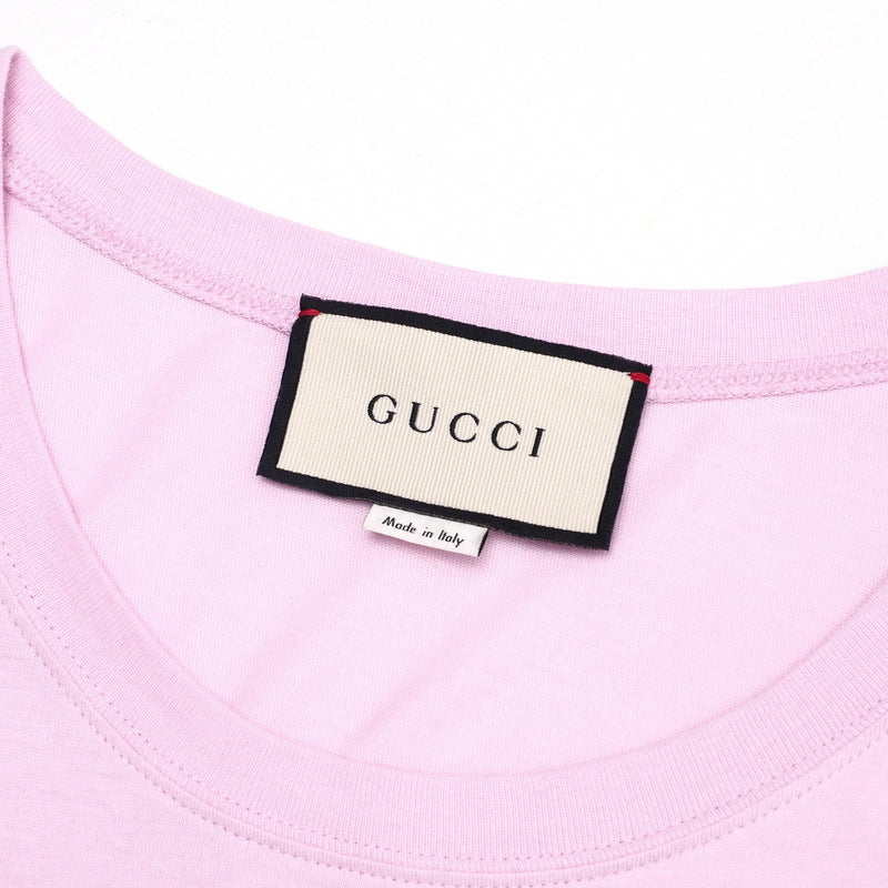 GUCCI Short sleeve T-shirt cotton pink M