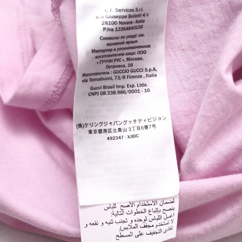 GUCCI Short sleeve T-shirt cotton pink M