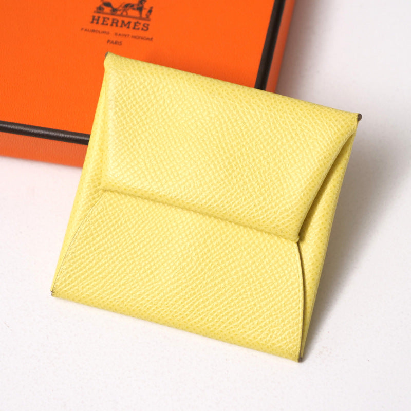 HERMES Coin case Epsom yellow Bastia