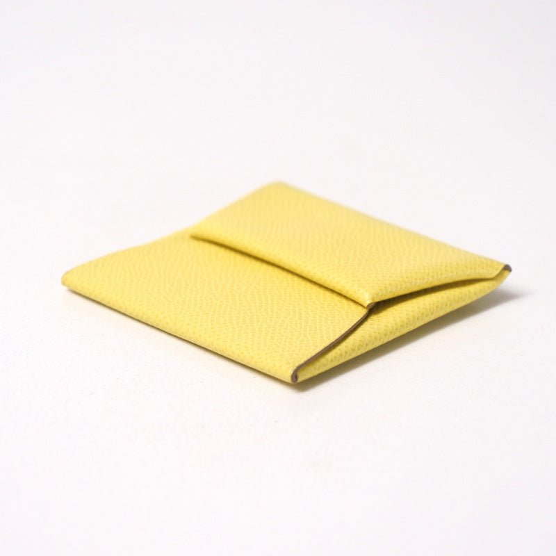 HERMES Coin case Epsom yellow Bastia