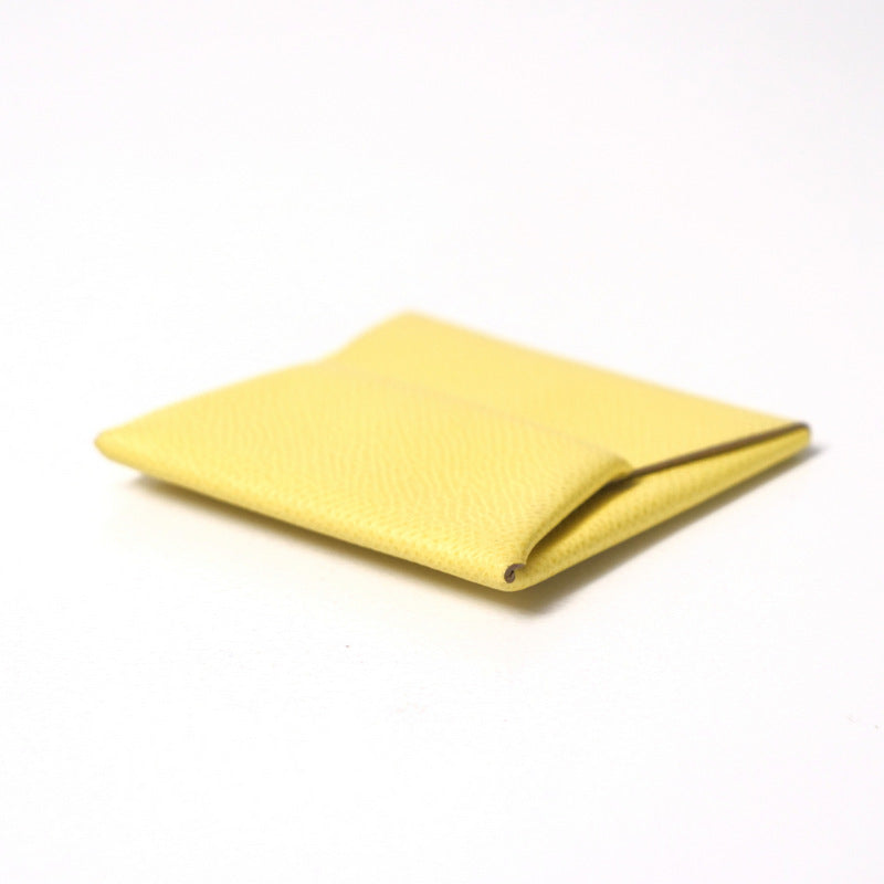 HERMES Coin case Epsom yellow Bastia