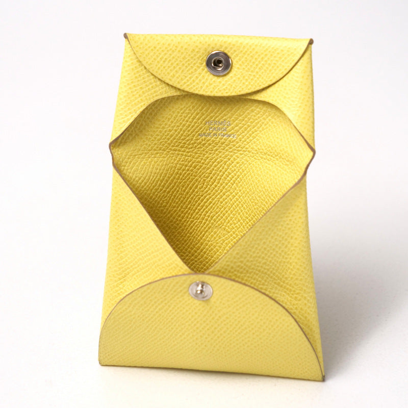 HERMES Coin case Epsom yellow Bastia