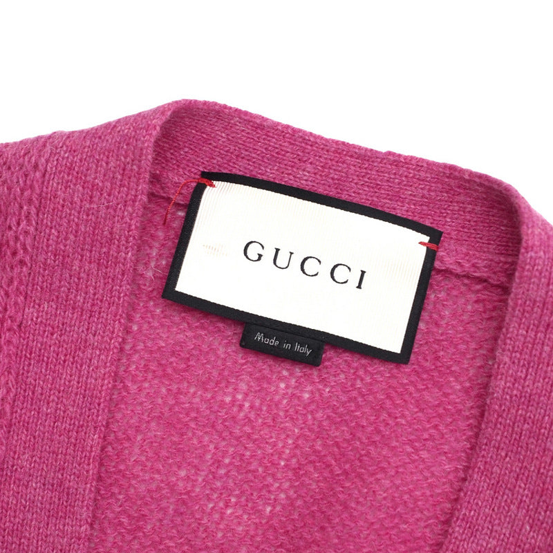 GUCCI cardigan 439224 wool pink M