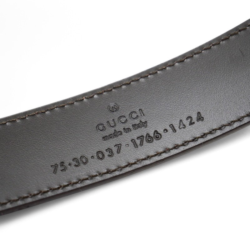GUCCI belt 037・1766・1424 leather gold 75・30