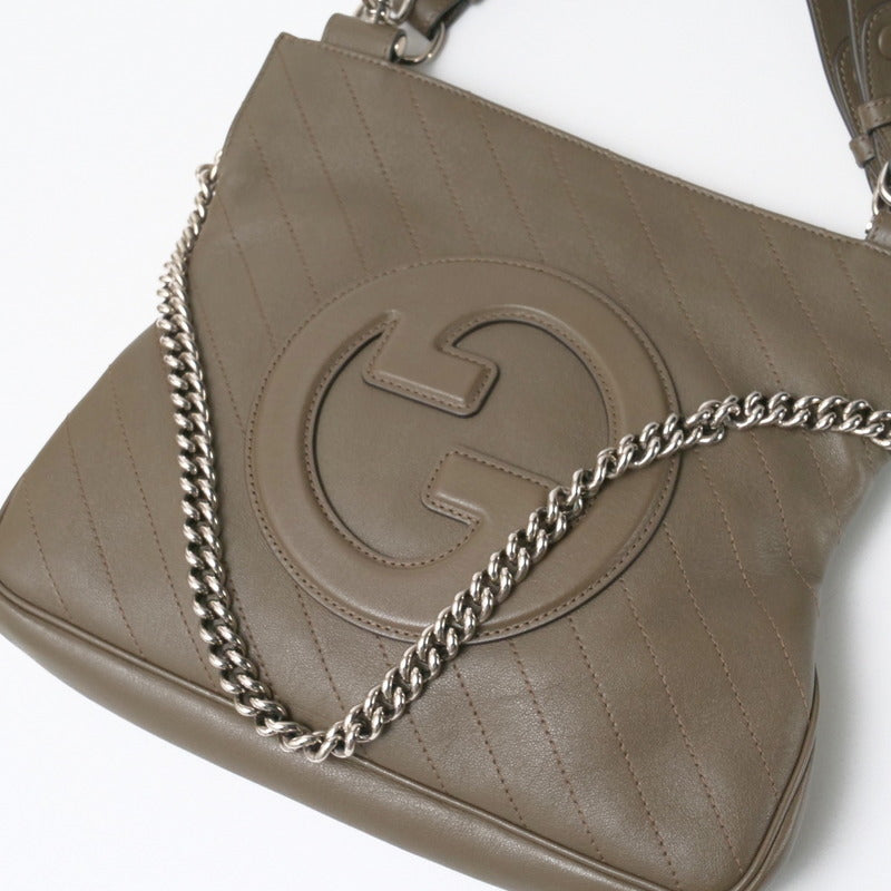 GUCCI Handbag 751518 leather Khaki type
