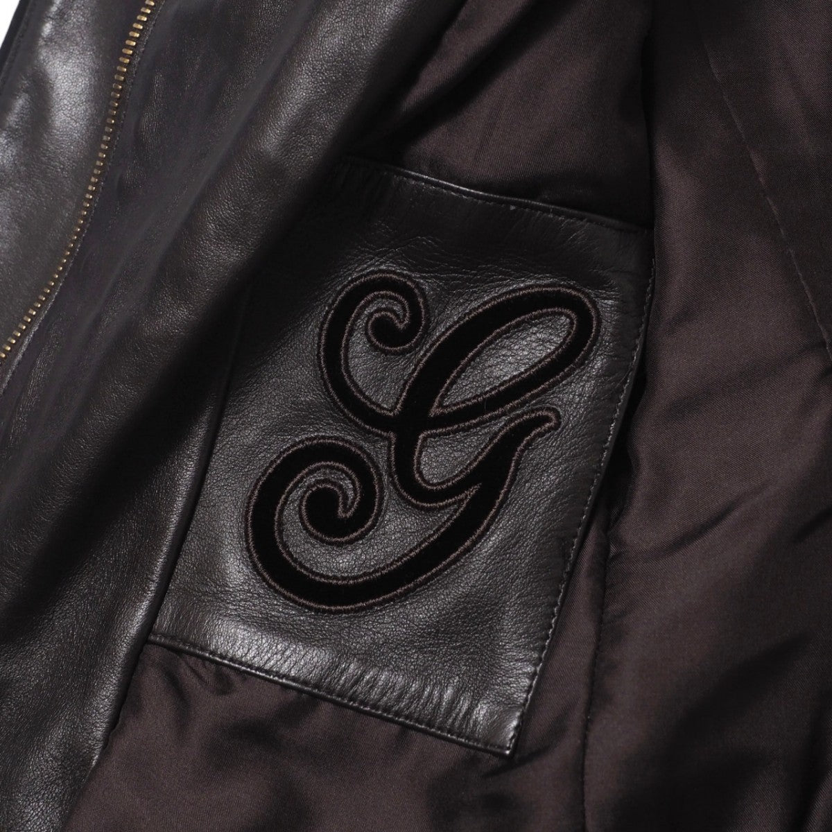 GUCCI Jacket 136350.XM216 Cowhide Brown 38