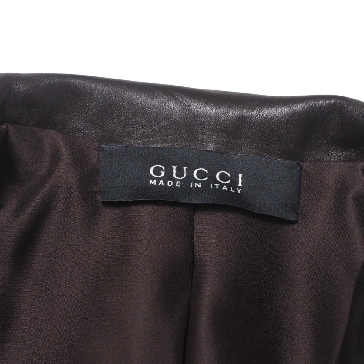 GUCCI Jacket 136350.XM216 Cowhide Brown 38