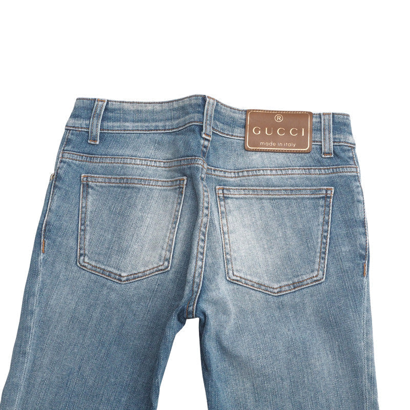 GUCCI Denim pants Cotton denim Indigo 36