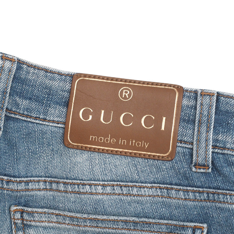 GUCCI Denim pants Cotton denim Indigo 36