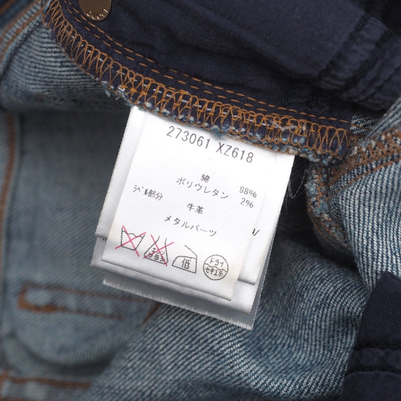 GUCCI Denim pants Cotton denim Indigo 36