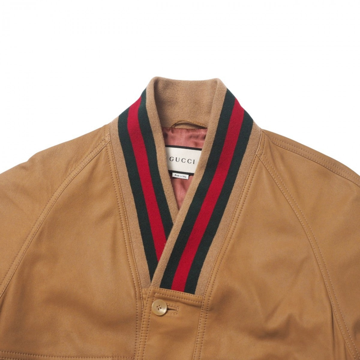GUCCI Jacket 567428 goat Camel brown Sherry line 44