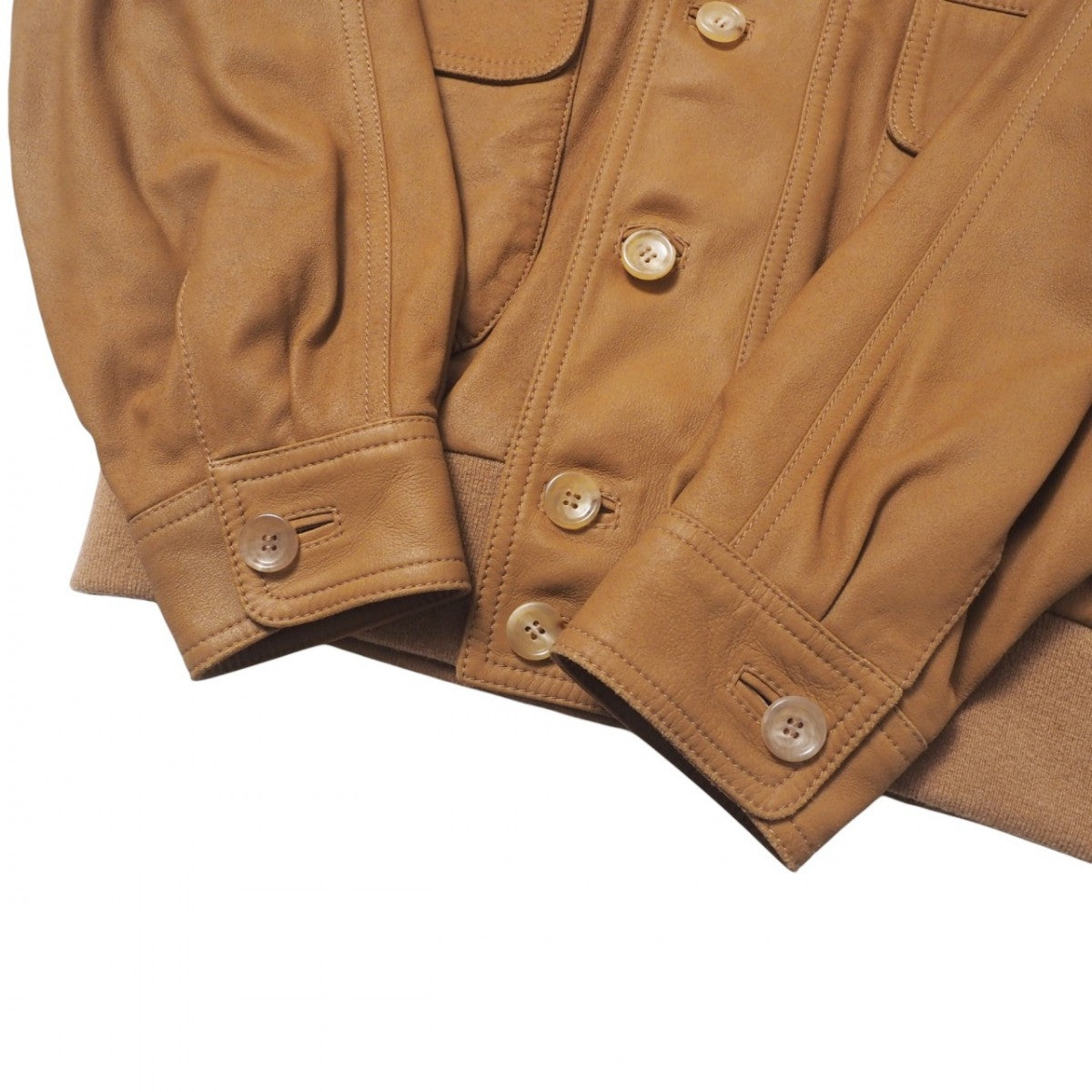 GUCCI Jacket 567428 goat Camel brown Sherry line 44