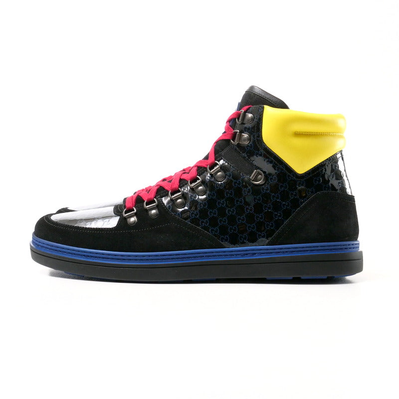 GUCCI sneakers 392167 leather black 10 2/1G