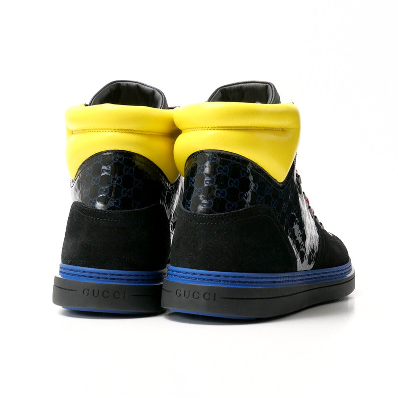GUCCI sneakers 392167 leather black 10 2/1G