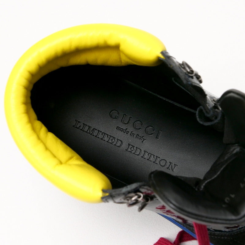 GUCCI sneakers 392167 leather black 10 2/1G