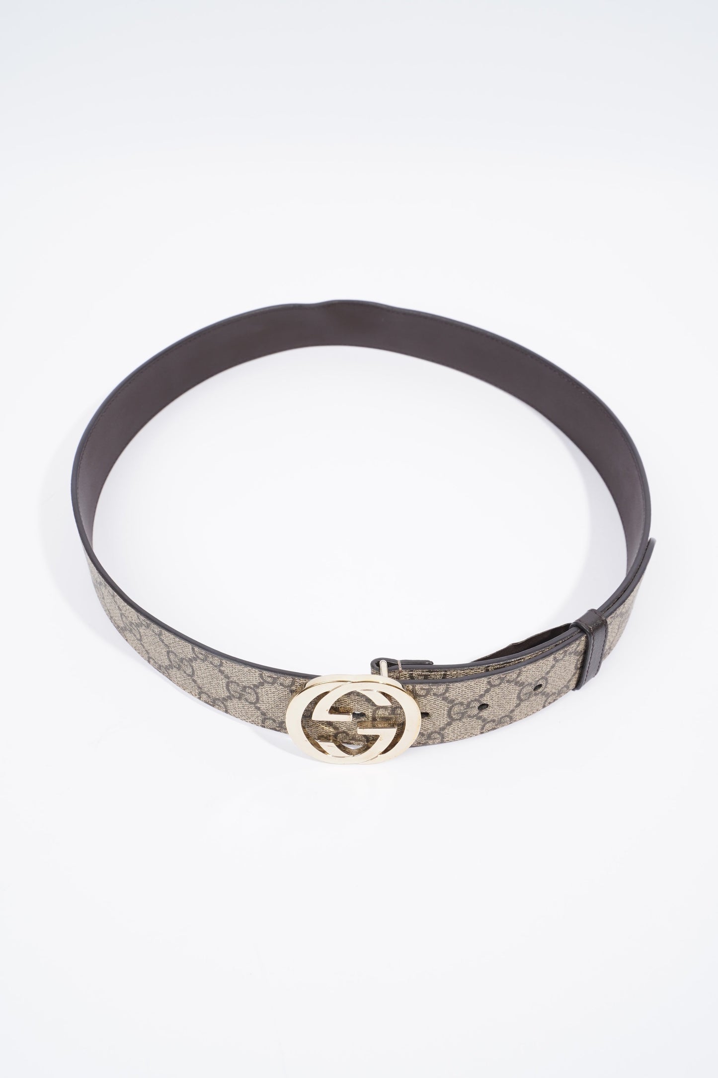 Gucci Interlocking G Belt GG Supreme Leather 95cm 34"