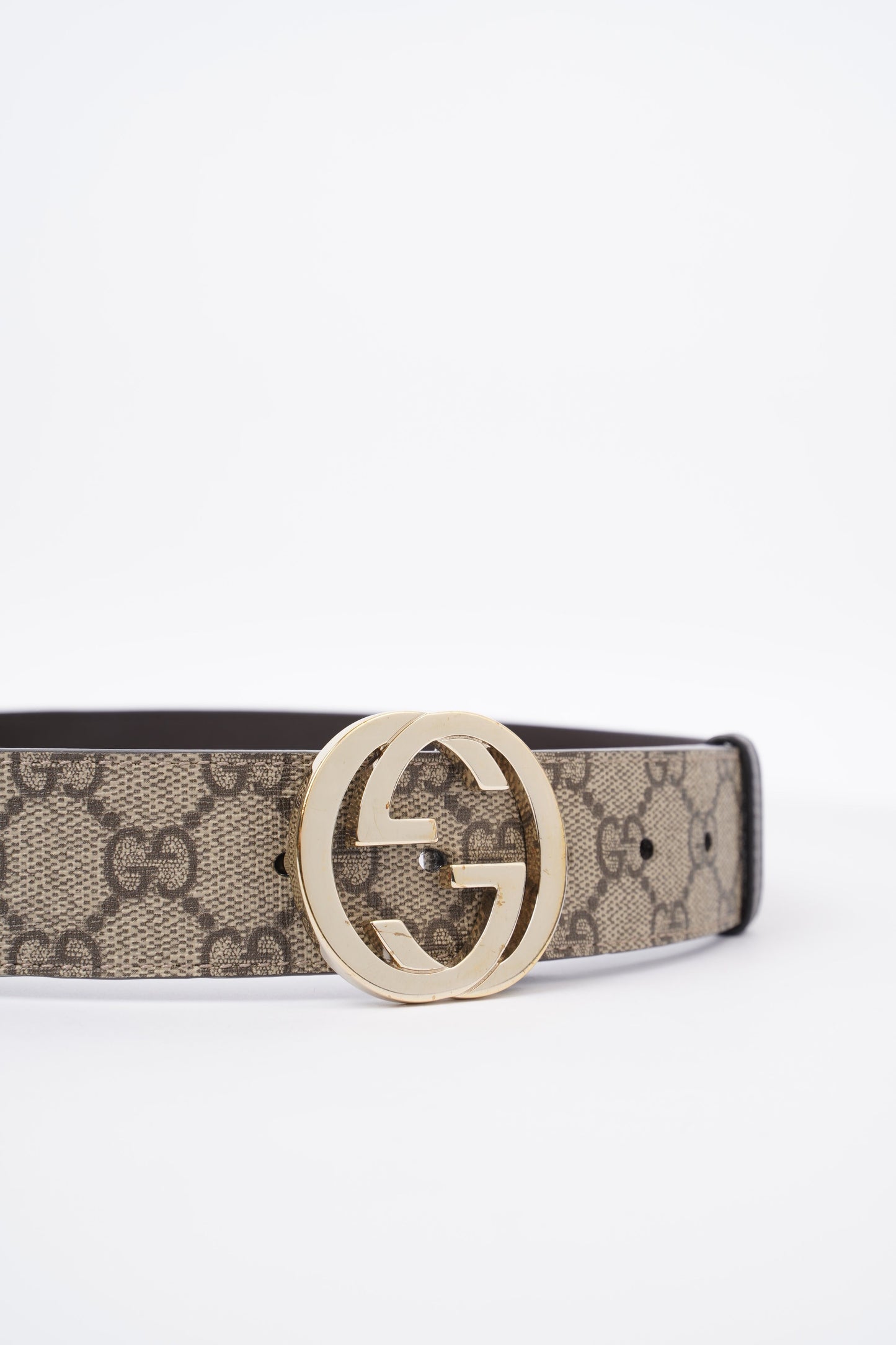 Gucci Interlocking G Belt GG Supreme Leather 95cm 34"