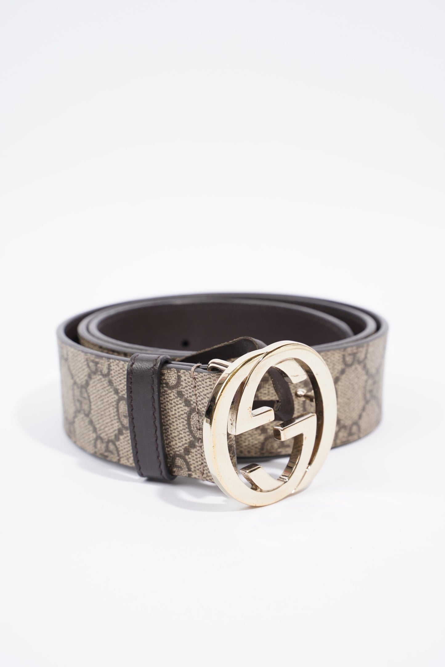 Gucci Interlocking G Belt GG Supreme Leather 95cm 34"