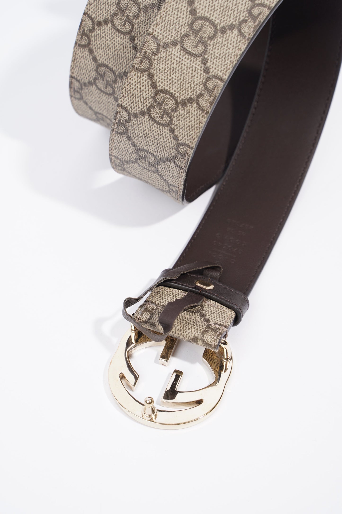 Gucci Interlocking G Belt GG Supreme Leather 95cm 34"
