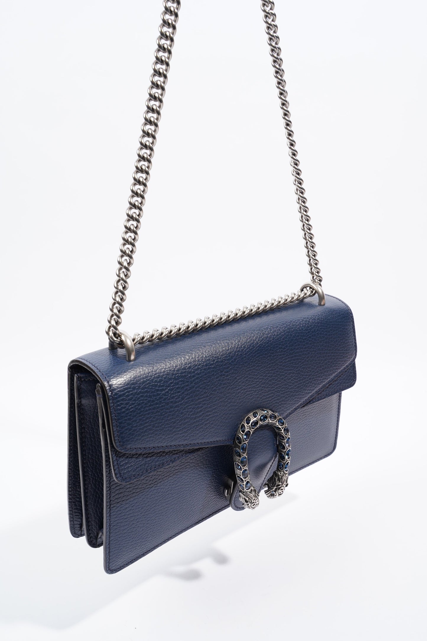 Gucci Dionysus Navy Leather Small