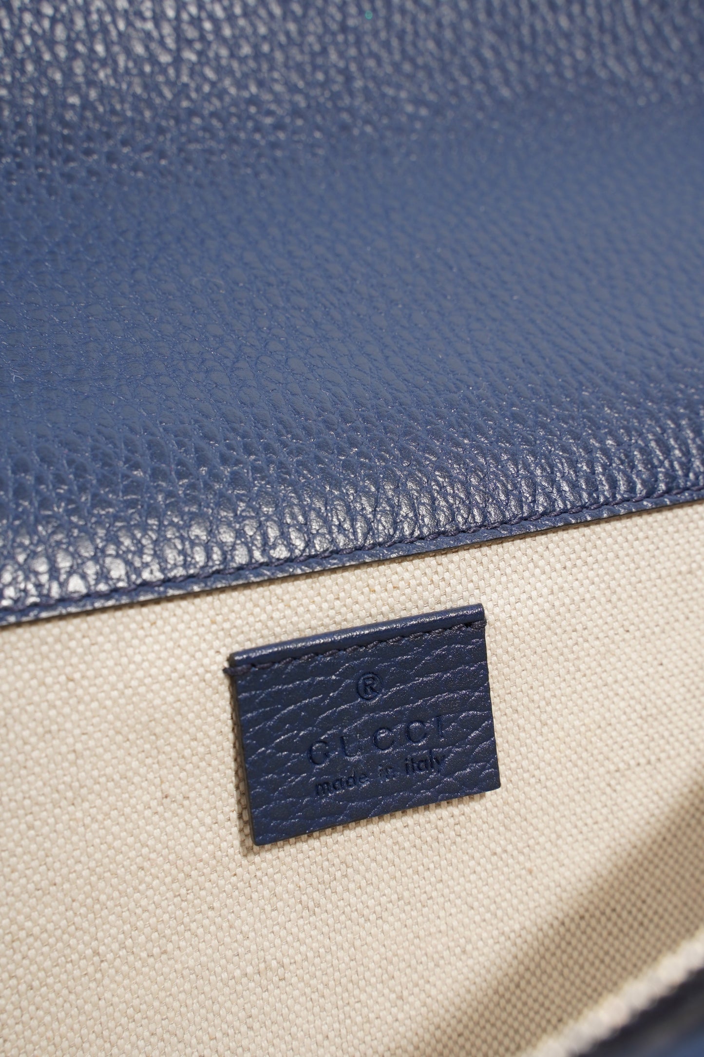 Gucci Dionysus Navy Leather Small