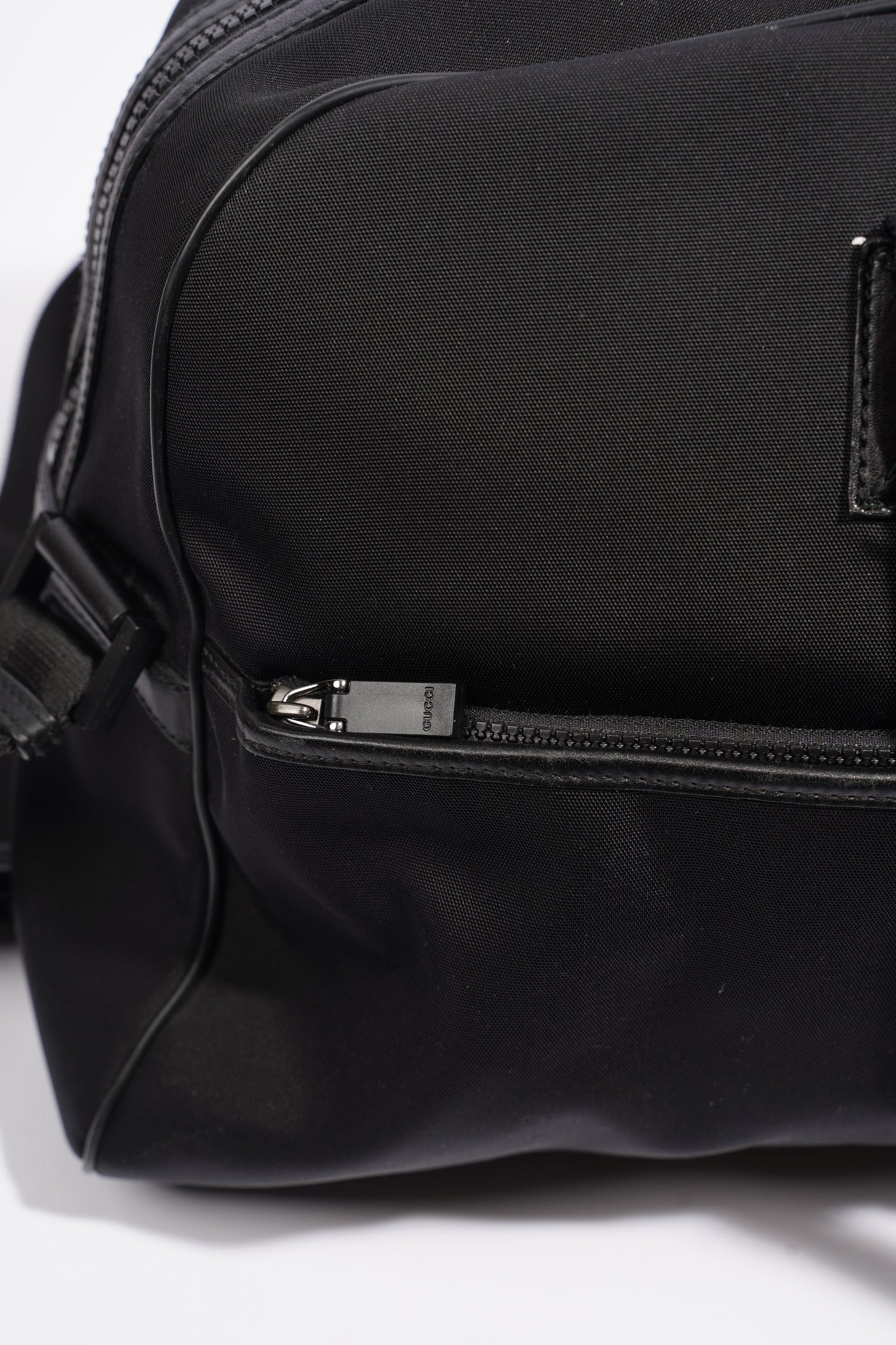 Gucci Parana Duffle Bag Black Canvas Large