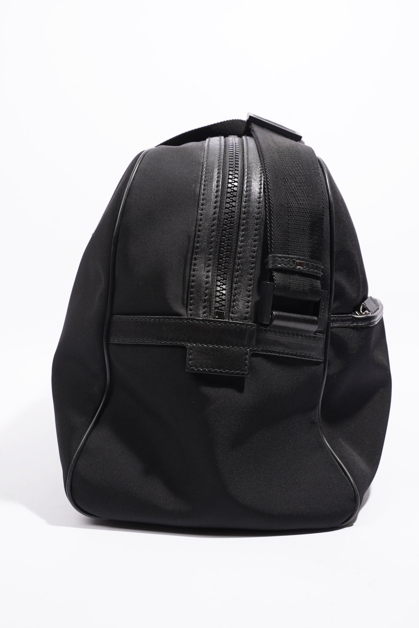Gucci Parana Duffle Bag Black Canvas Large