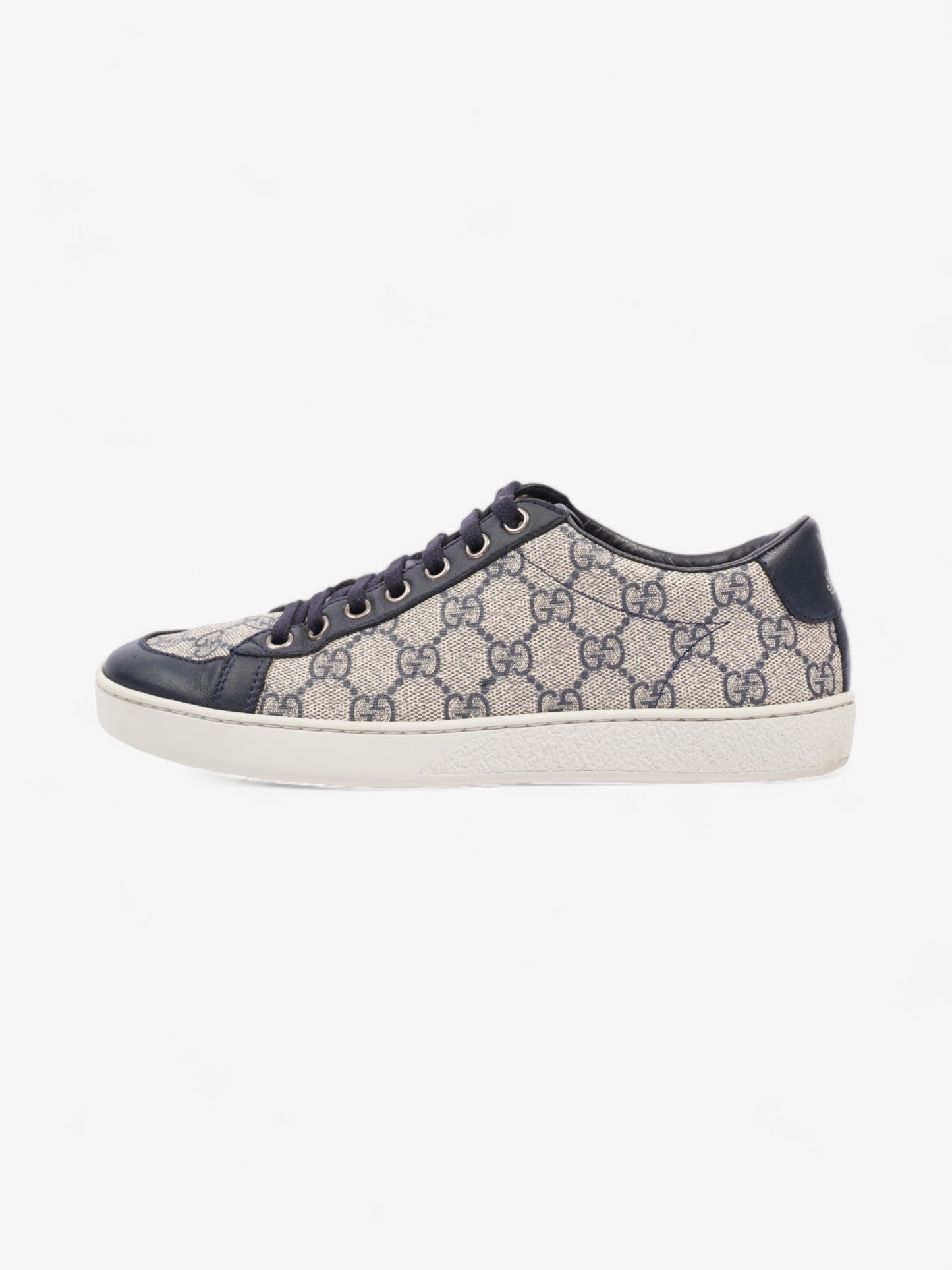 Gucci Brooklyn GG Supreme Beige / Navy Coated Canvas EU 37 UK 4