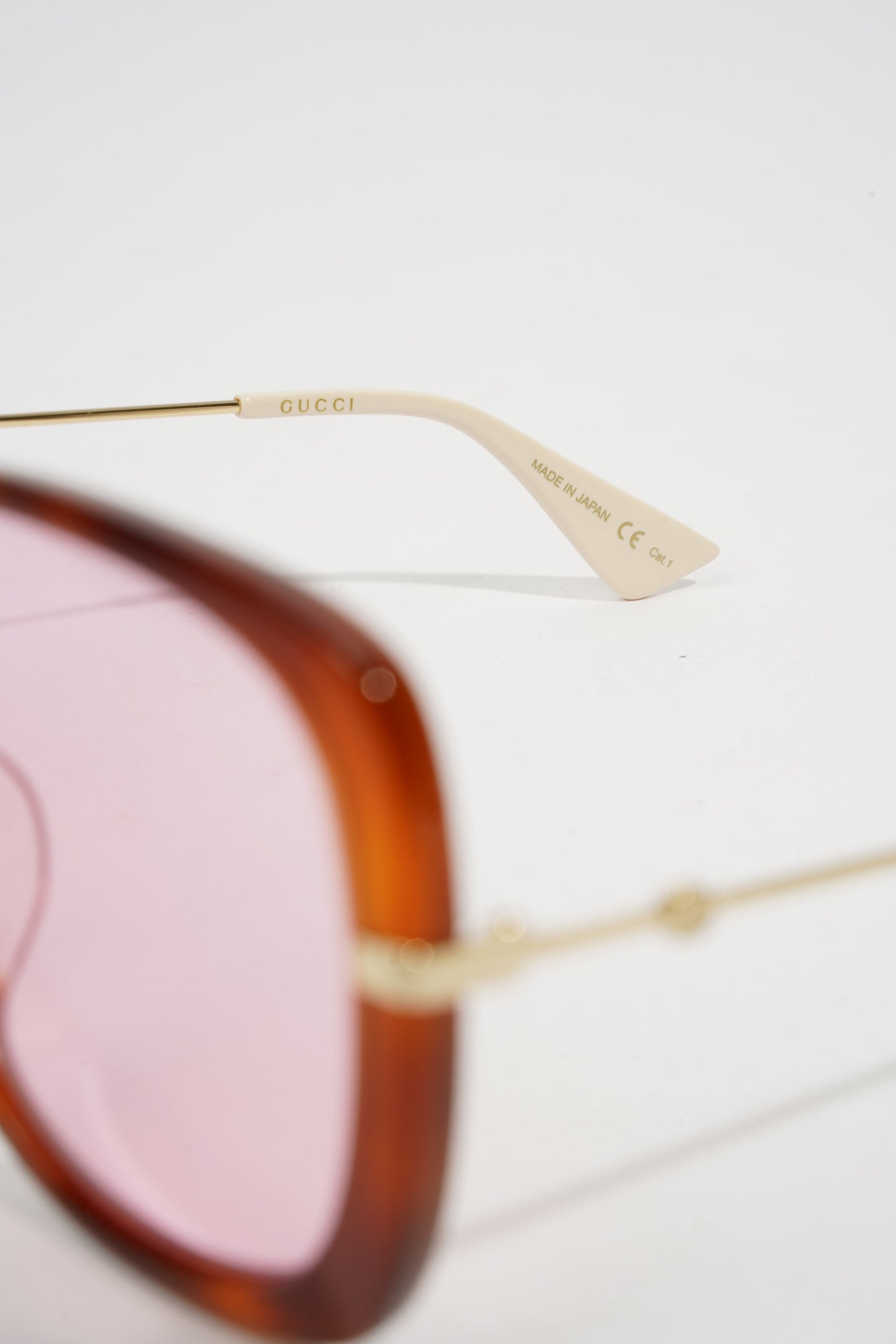 Gucci GG0511SA Sunglasses Pink / White Acetate 145mm