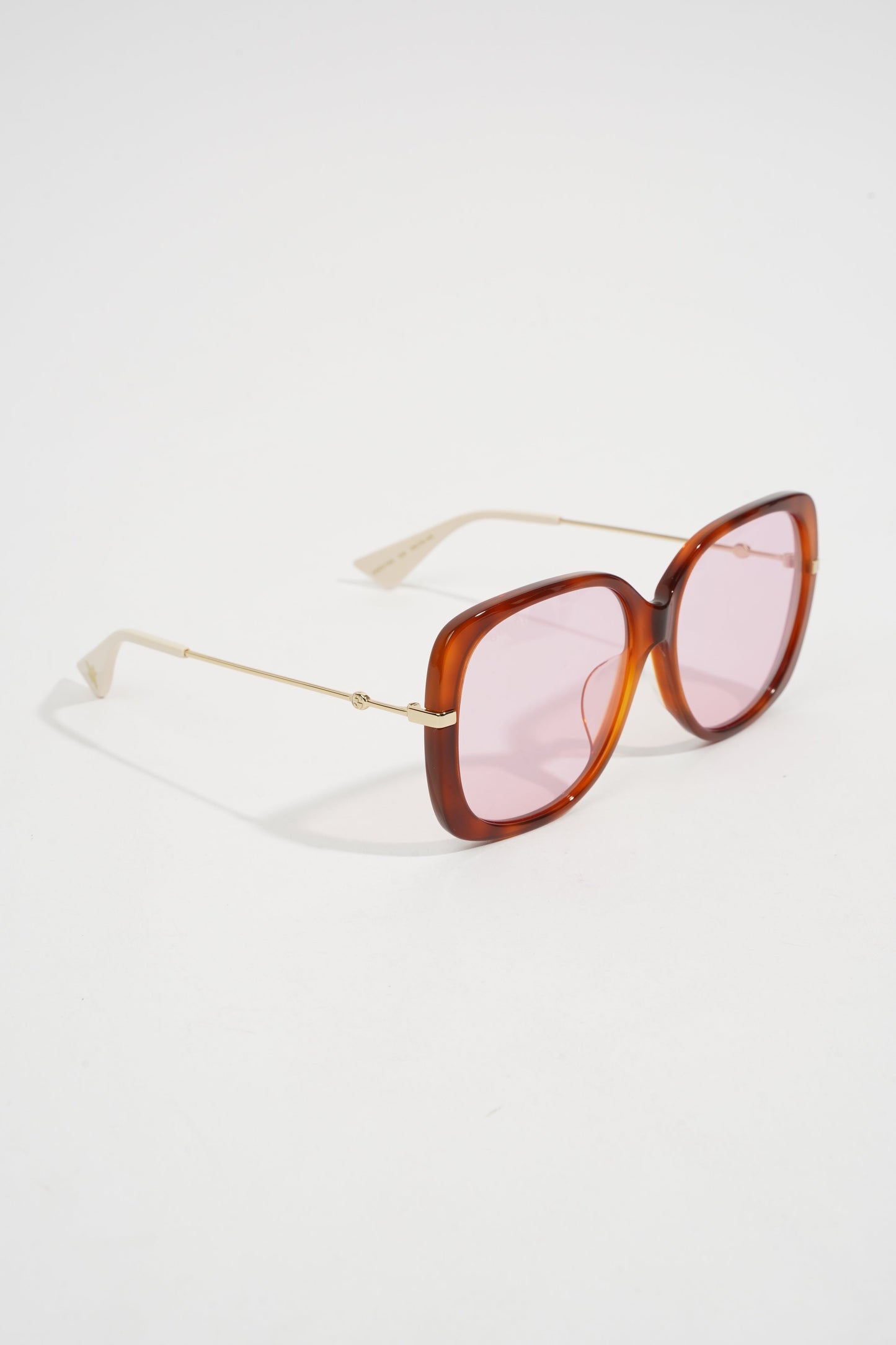 Gucci GG0511SA Sunglasses Pink / White Acetate 145mm