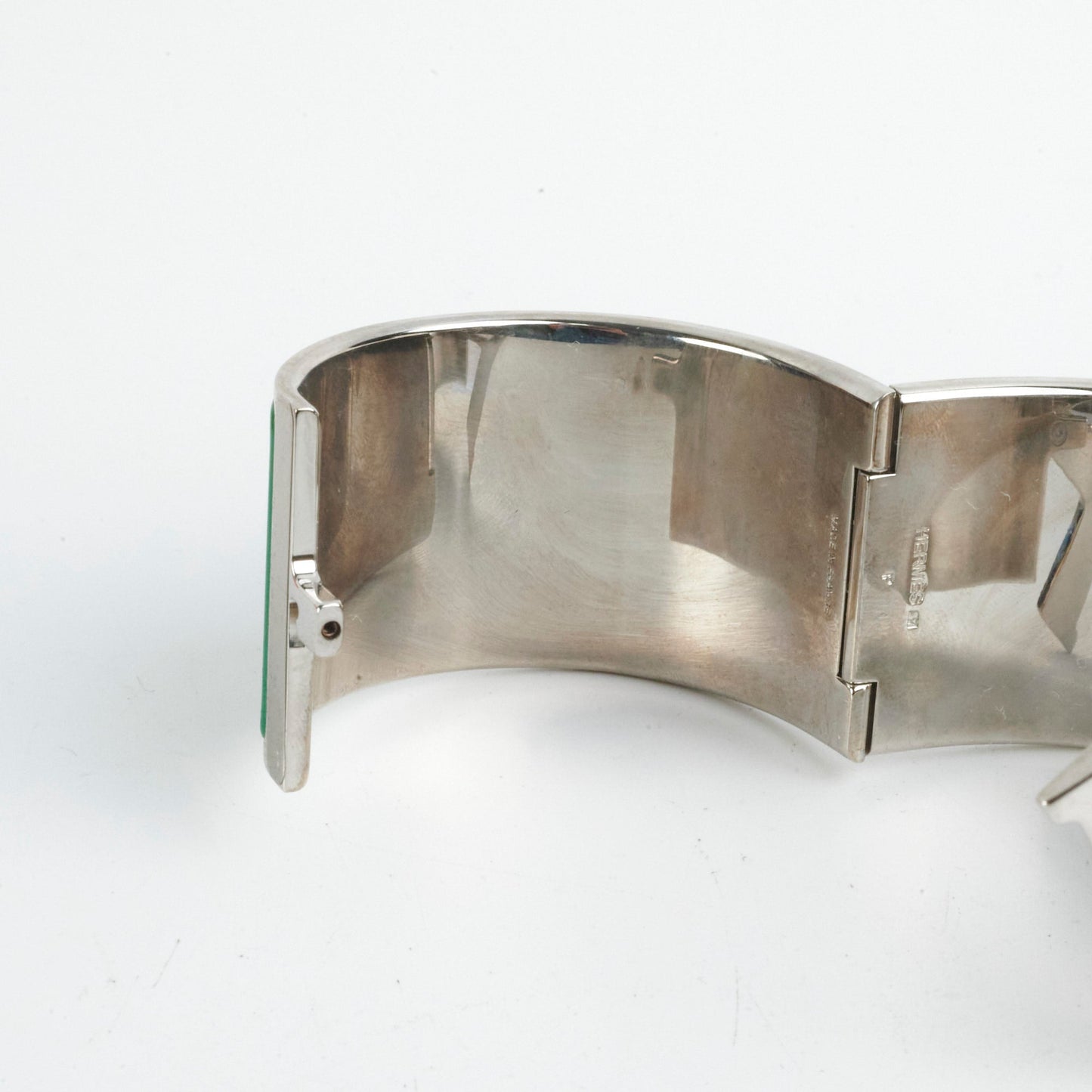 Hermes Clic Clac H Bracelet Green