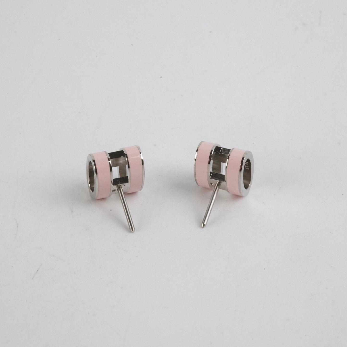 Hermes Pop H Pink Earrings