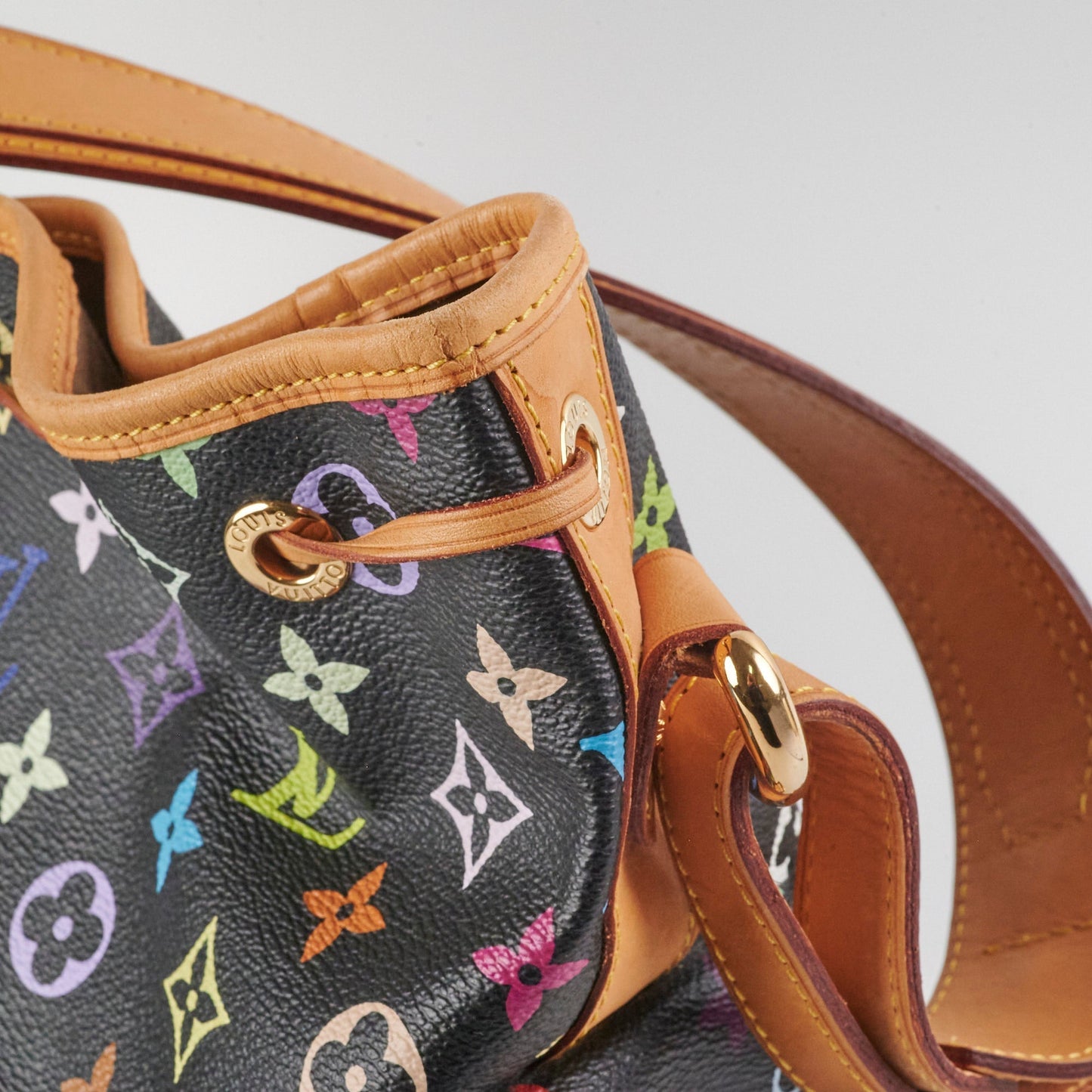 Louis Vuitton Black Multicolour Bucket Bag