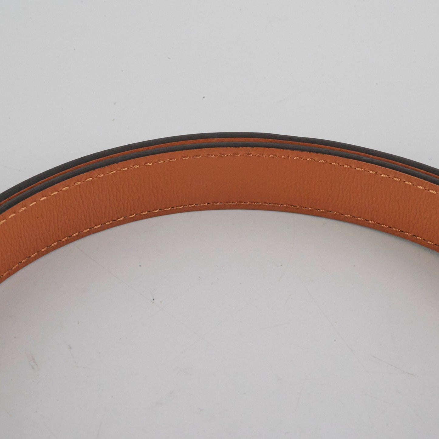 Hermes Kelly 18 Belt Nata/Orange - B Stamp