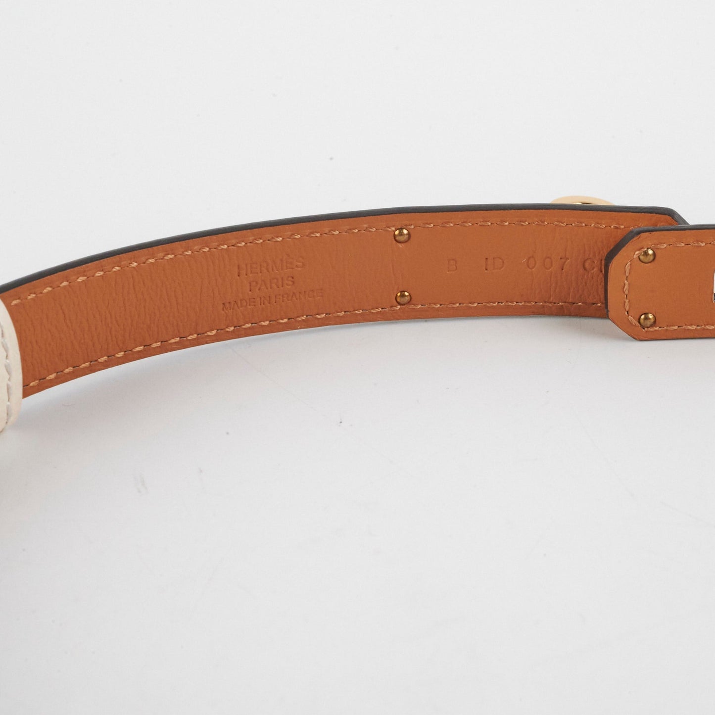 Hermes Kelly 18 Belt Nata/Orange - B Stamp