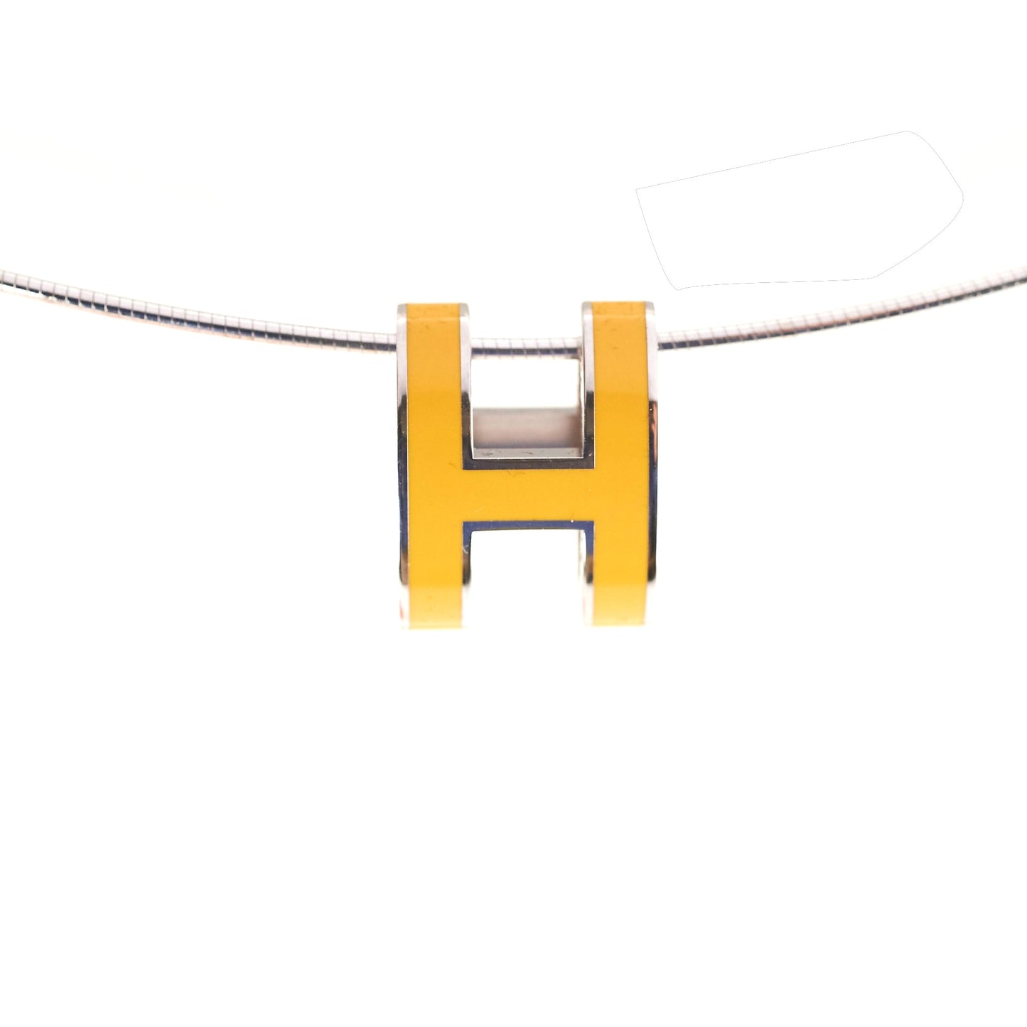 Hermes Pop H Necklace Yellow
