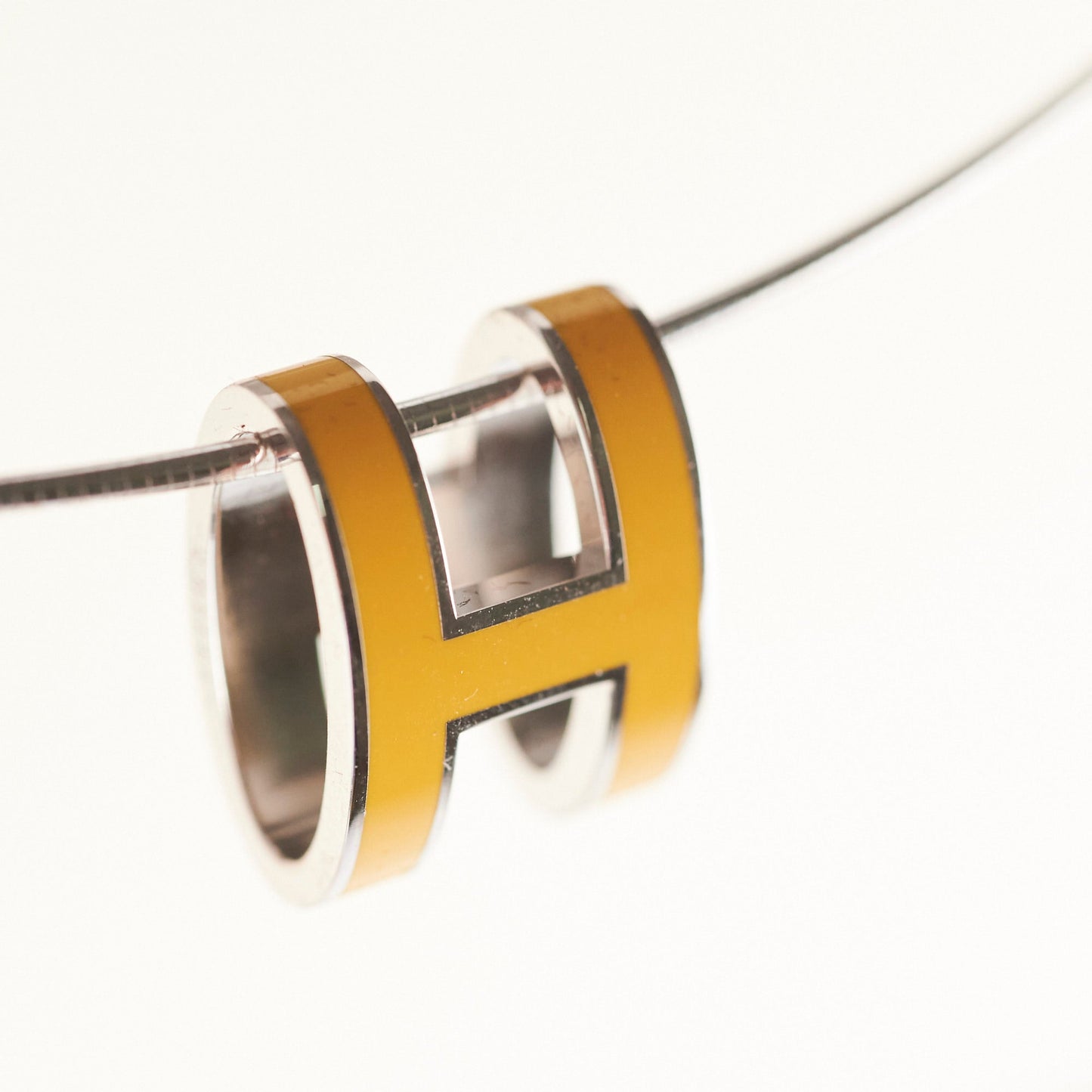 Hermes Pop H Necklace Yellow
