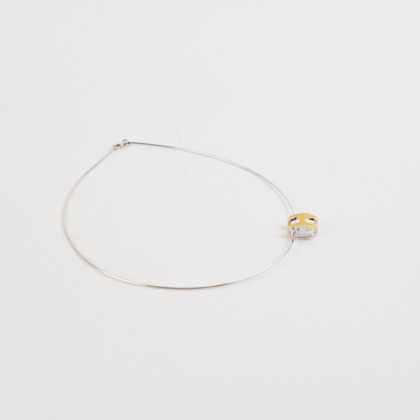Hermes Pop H Necklace Yellow