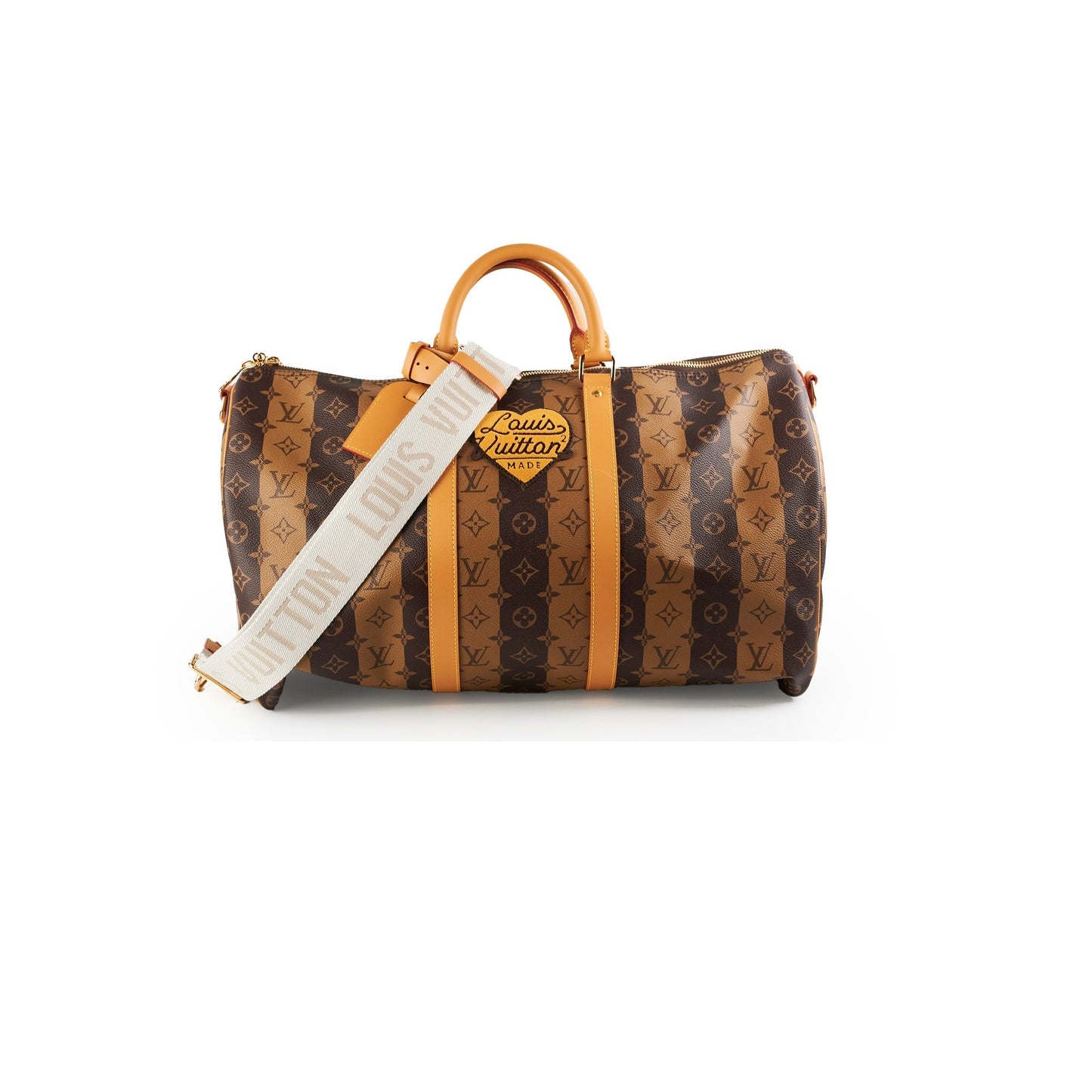 Louis Vuitton 50 Keepall Reverse Monogram Bandouliere Virgil Abloh Nigo LV2