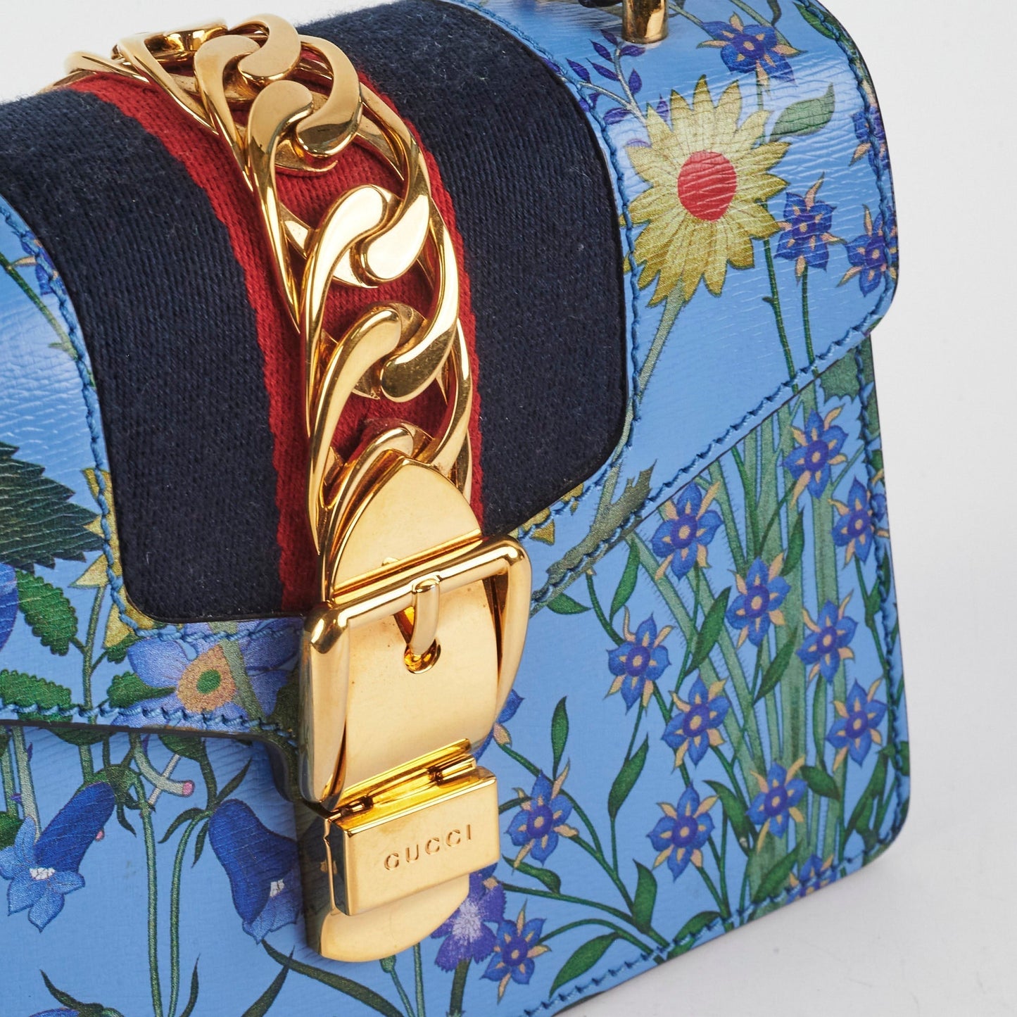 Gucci Mini Sylvie Top Handle Floral