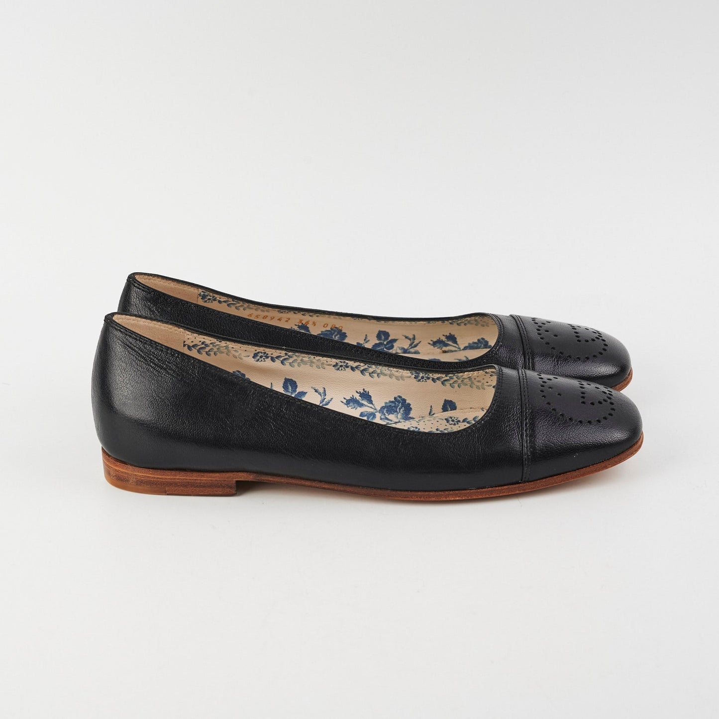Gucci Ballet Flat With Interlocking G Black Size 36.5