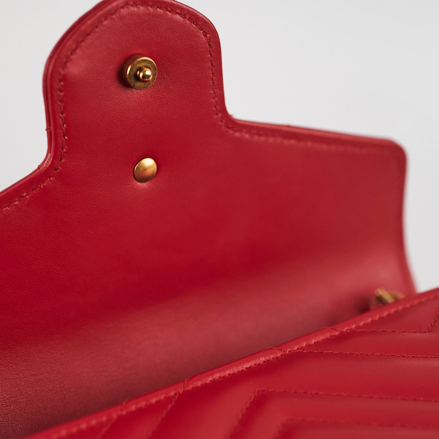 Gucci Marmont Red Wallet On Chain WOC