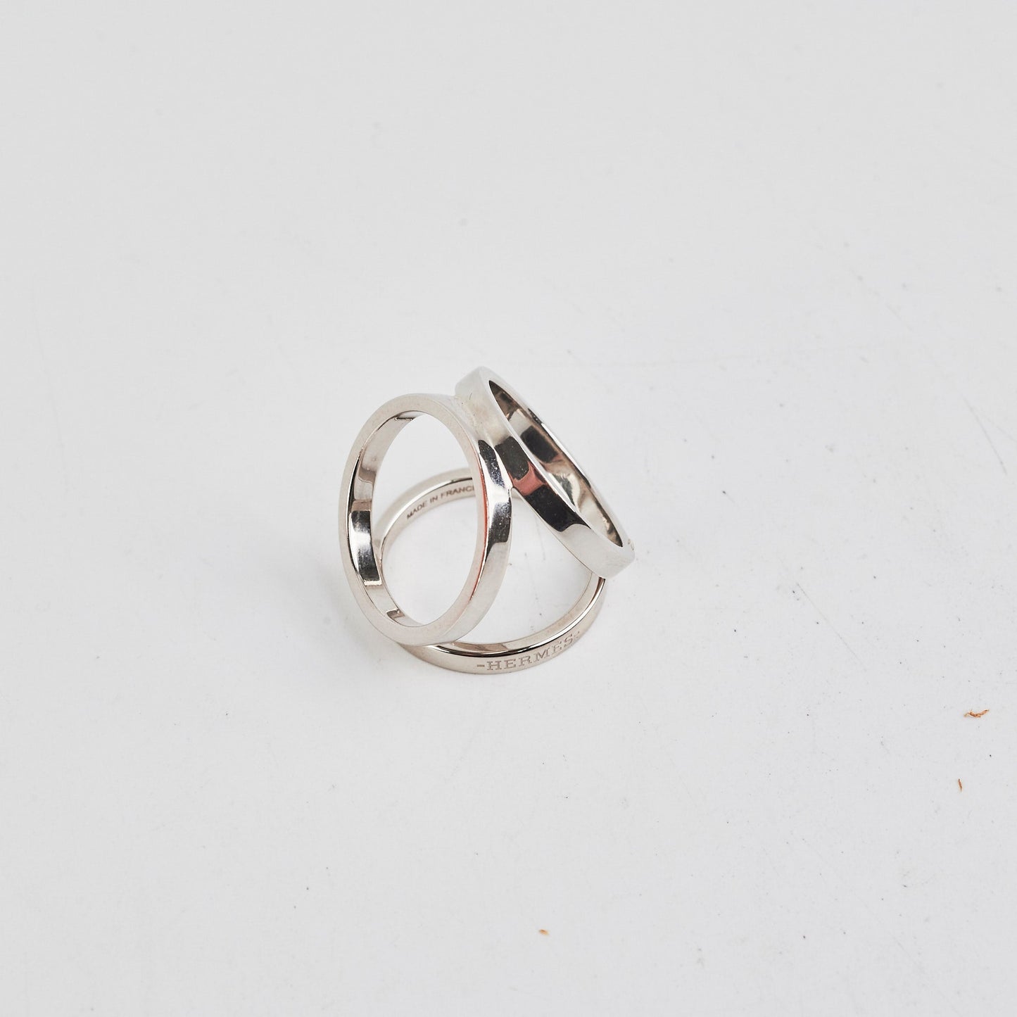 Hermes Palladium Scarf Ring