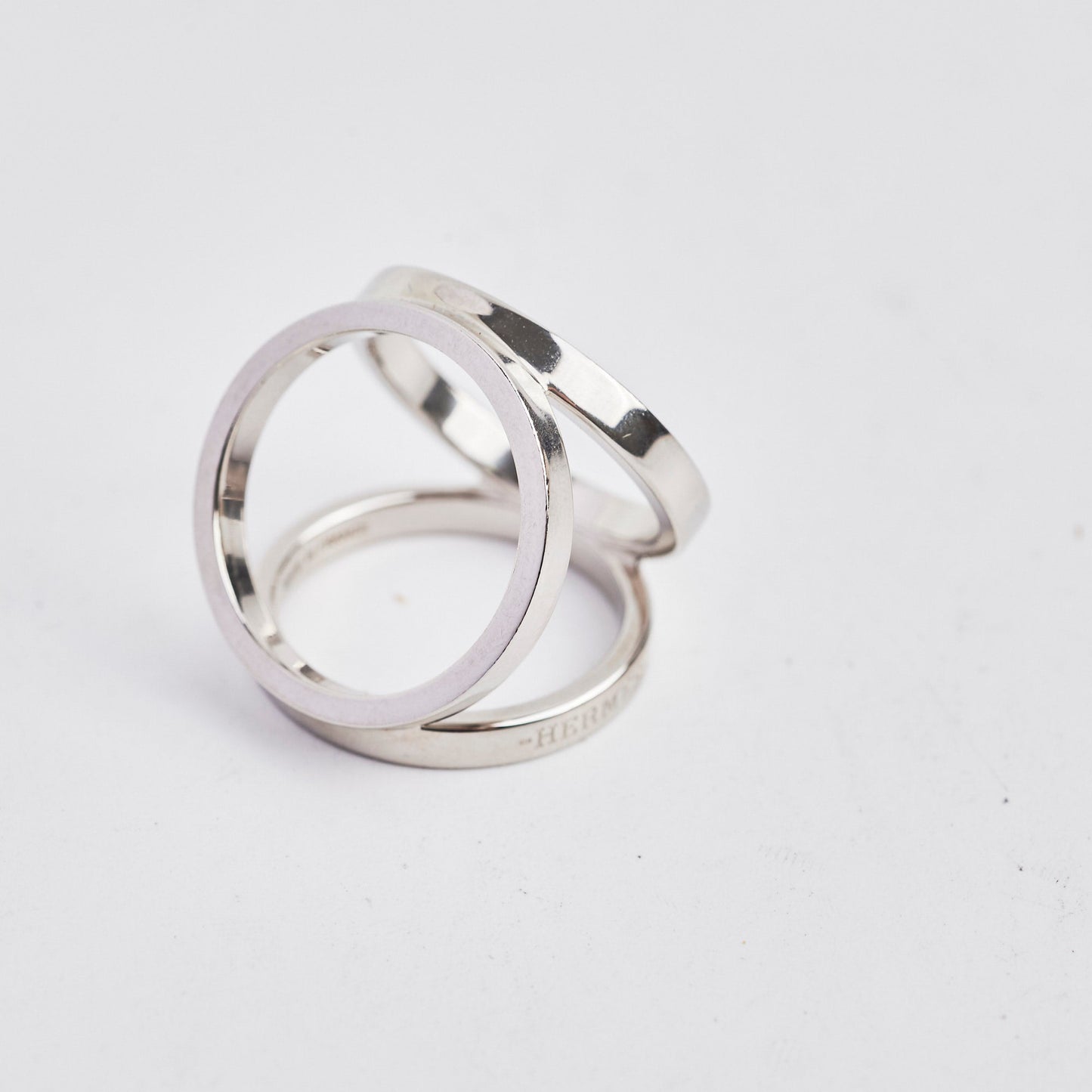Hermes Palladium Scarf Ring