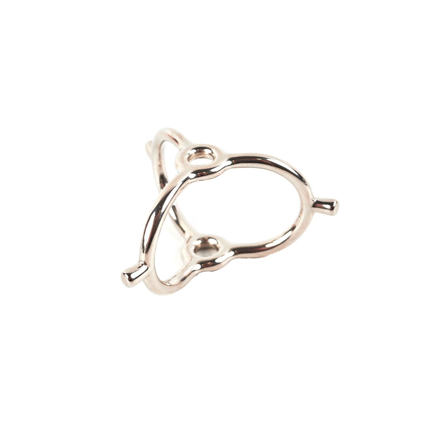 Hermes Scarf Ring Palladium