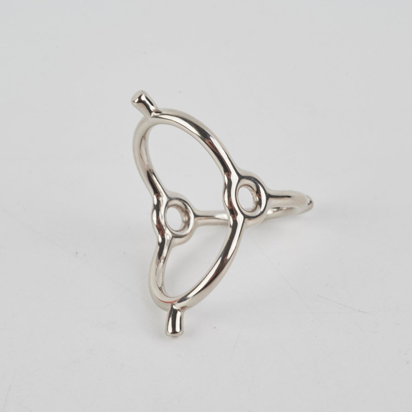 Hermes Scarf Ring Palladium