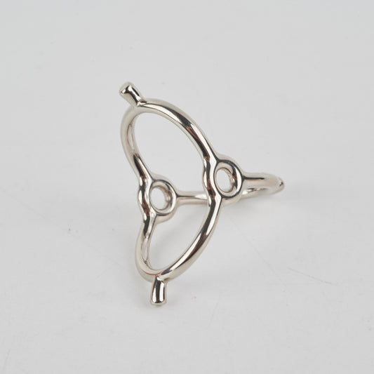 Hermes Scarf Ring Palladium