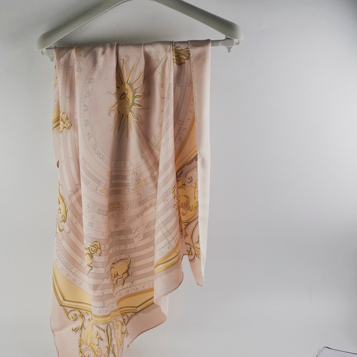 Hermes 90cm Square Scarf Pink/Yellow