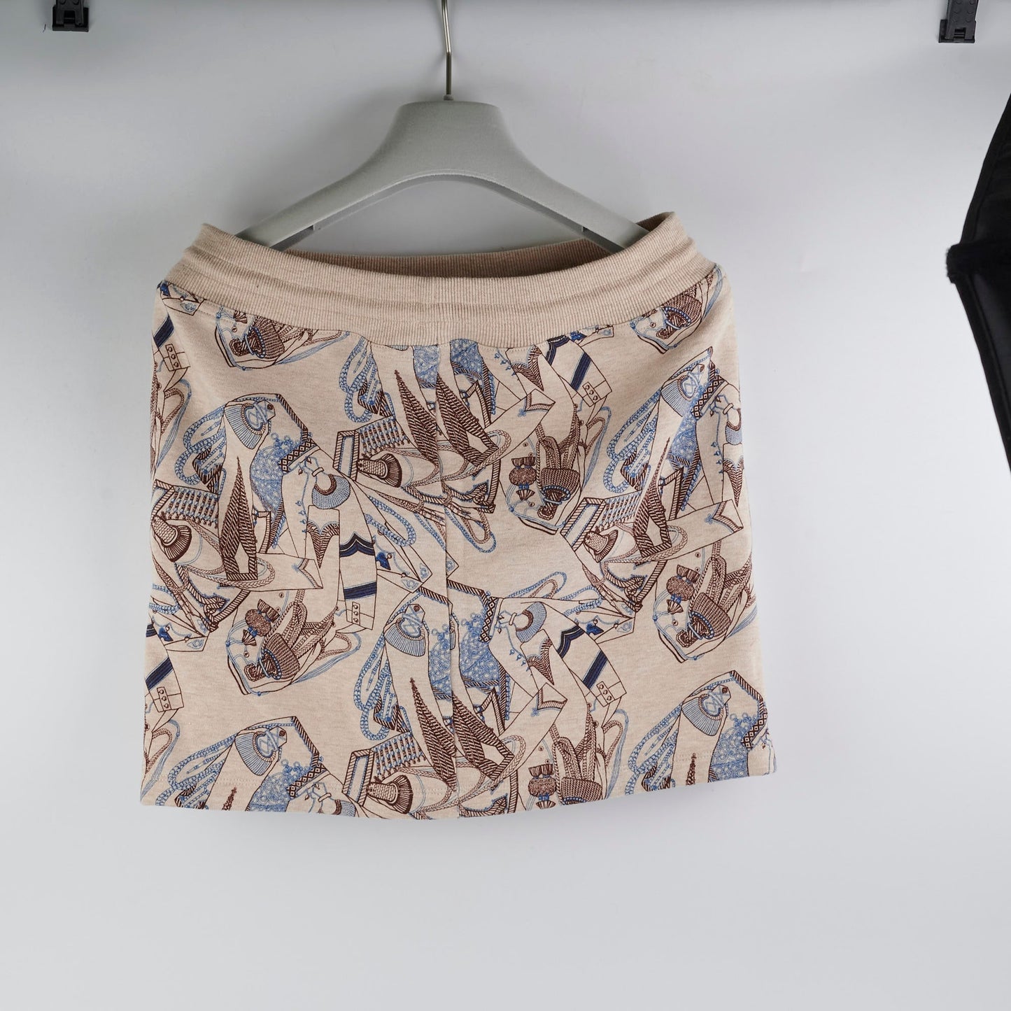 Hermes Skirt Beige/Blue Size 34